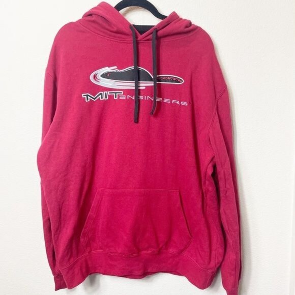 Colosseum MIT Engineers Cardinal Red Pullover Hoodie XL 70% Cotton 30% Polyester - Picture 2 of 5